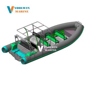 760 military navy passenger aluminum rib boat with motor 