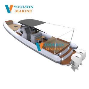 Customized 1050 speed cabin aluminum rigid rhib boat 