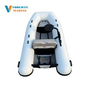 360 Small Aluminum Rigid Inflatable Fishing Row RIB Boat