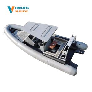 25ft high quality sport aluminum rib boat China manufacture