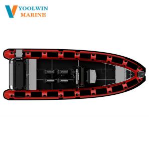 SP860 sport 16 passenger jockey aluminum rigid inflatable rib boat 