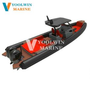 32ft luxury 960 aluminum rigid inflatable Orca Hypalon RIB Boat