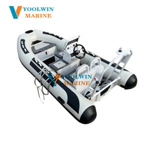 China sport 390 pvc hypalon rigid rib boat for family leisure 