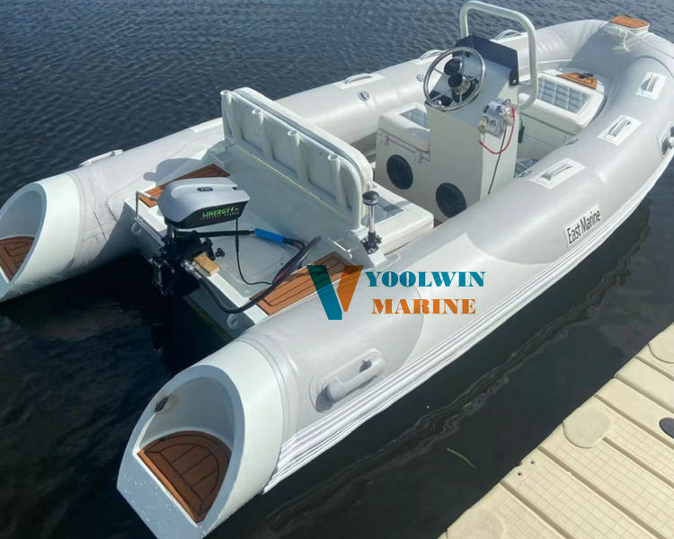 aluminum rib boat with electric motor