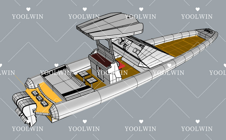 35ft luxury aluminum rib boat