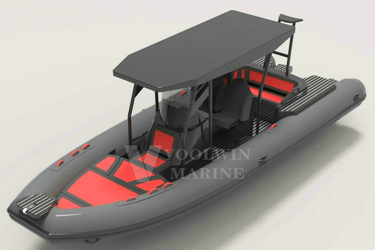 680 aluminum rigid inflatable boat