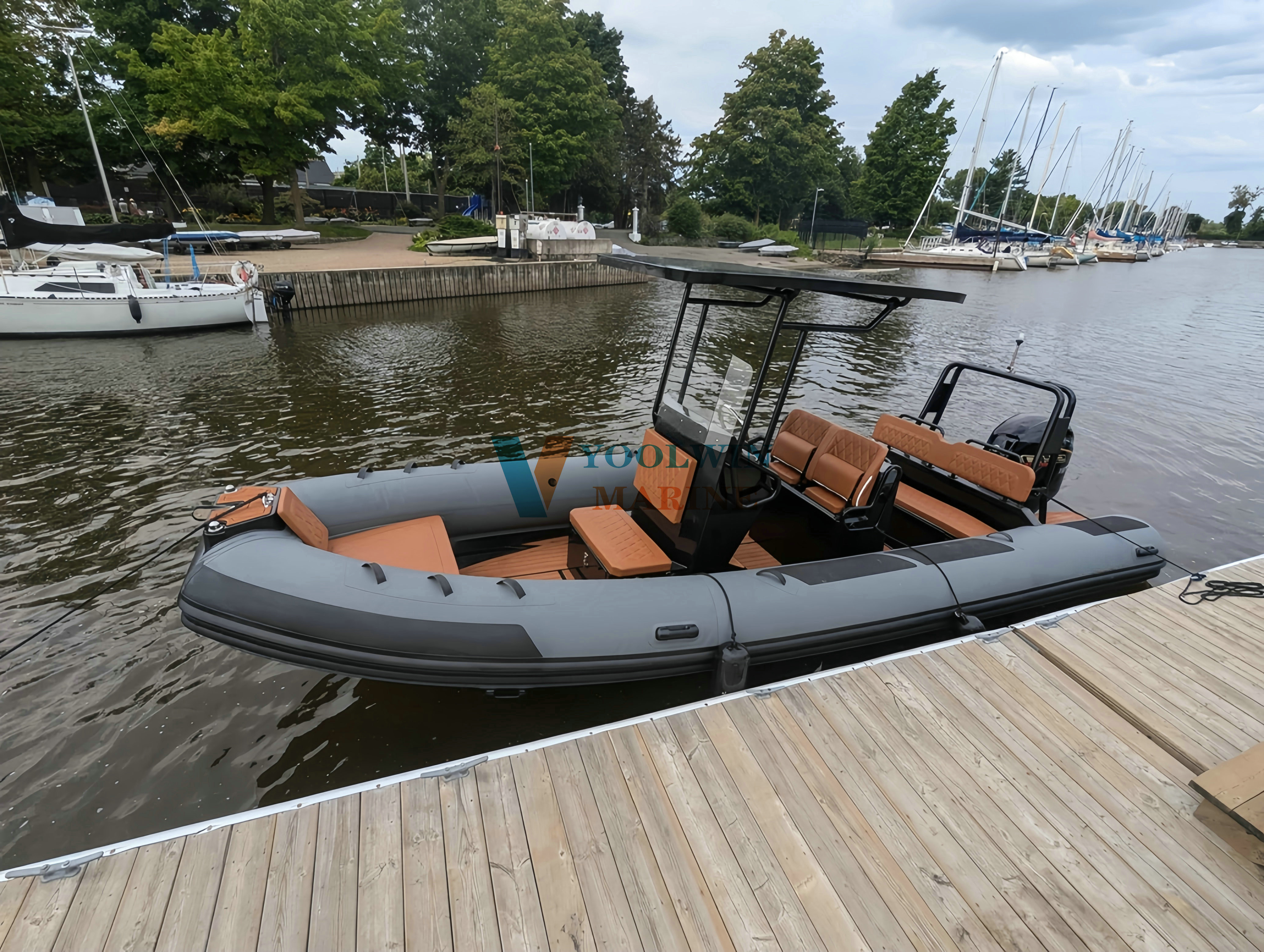 680 aluminum rib boat