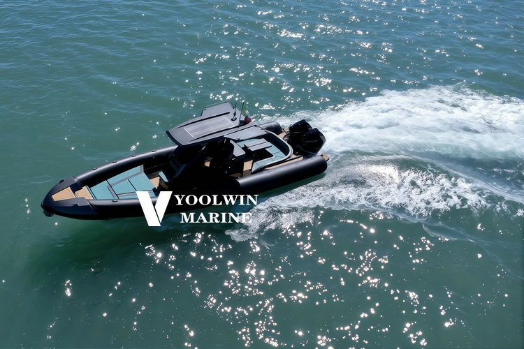 960 aluminum cabin rib boat