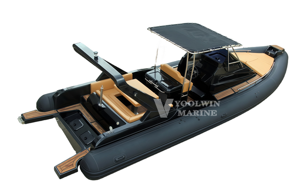 960 fiberglass rib boat