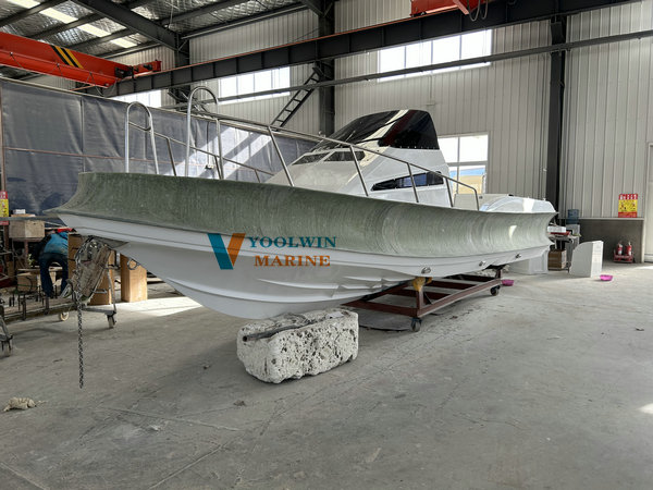 960 cabin fiberglass rib boat