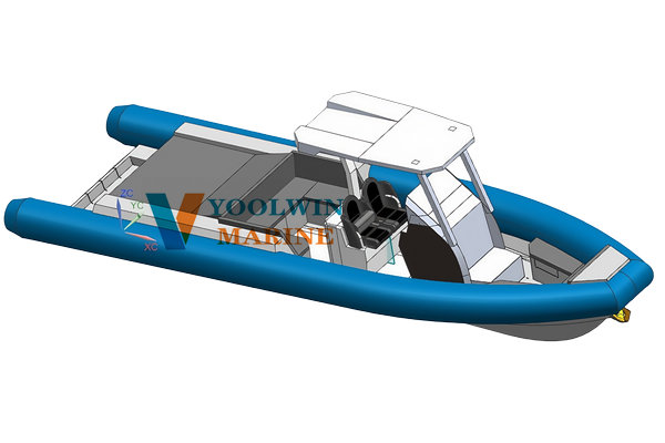 960 luxury aluminum rib boat