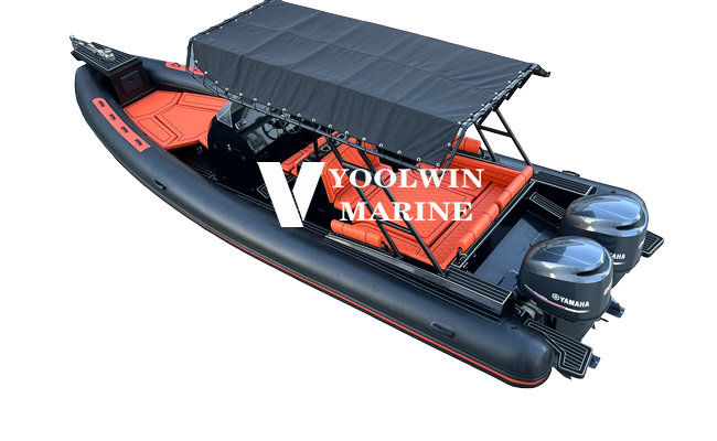 860 fishing aluminum rib boat