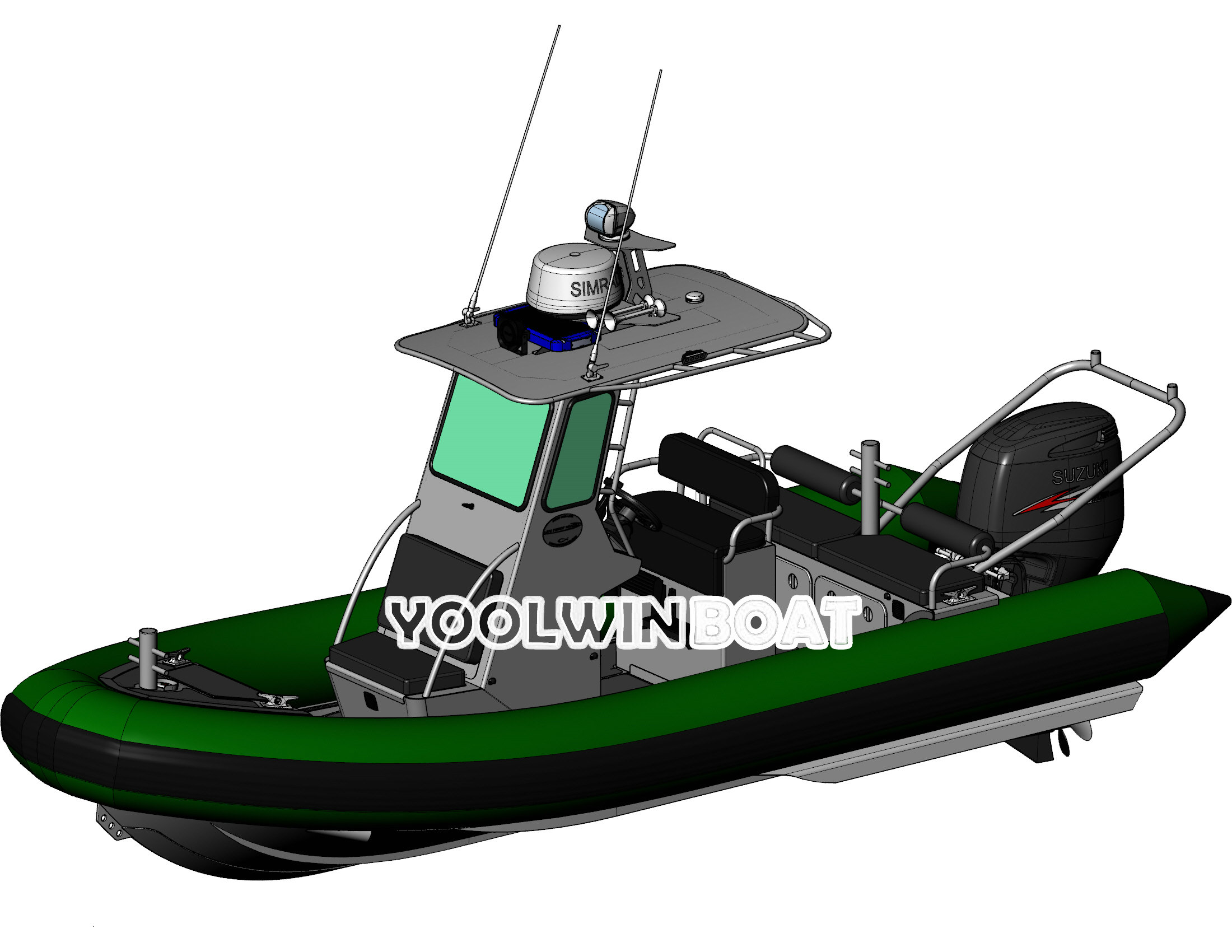 680 patrol aluminum rib boat