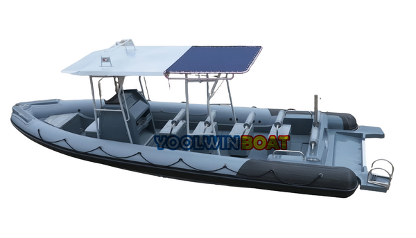 900 rescue aluminum rib boat