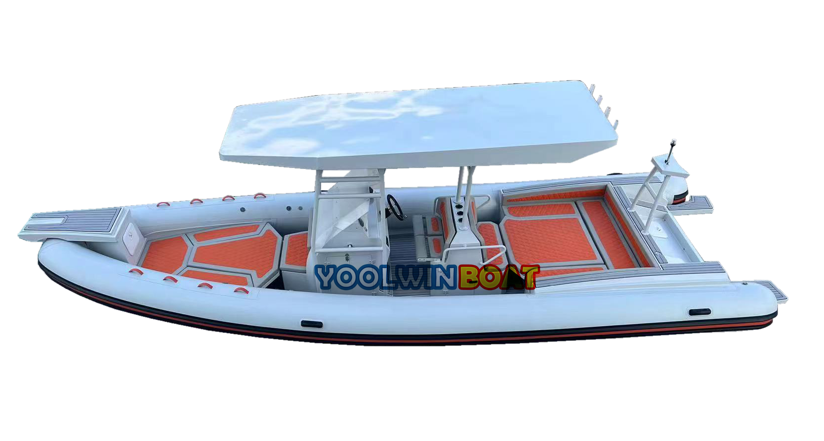 860 fishing aluminum rib boat